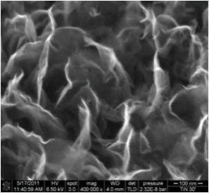 PECVDによる垂直配向グラフェンの構造