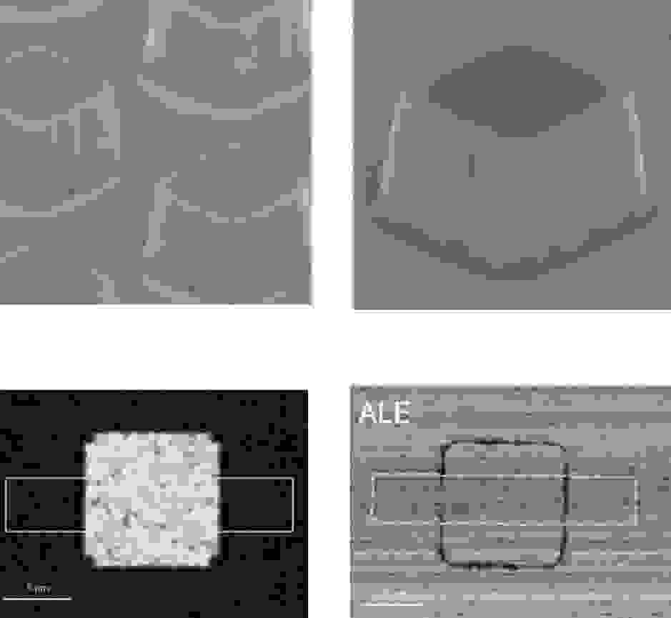損傷を受けた n-GaN メサの（カソード）発光に対する等方性 ALE の影響